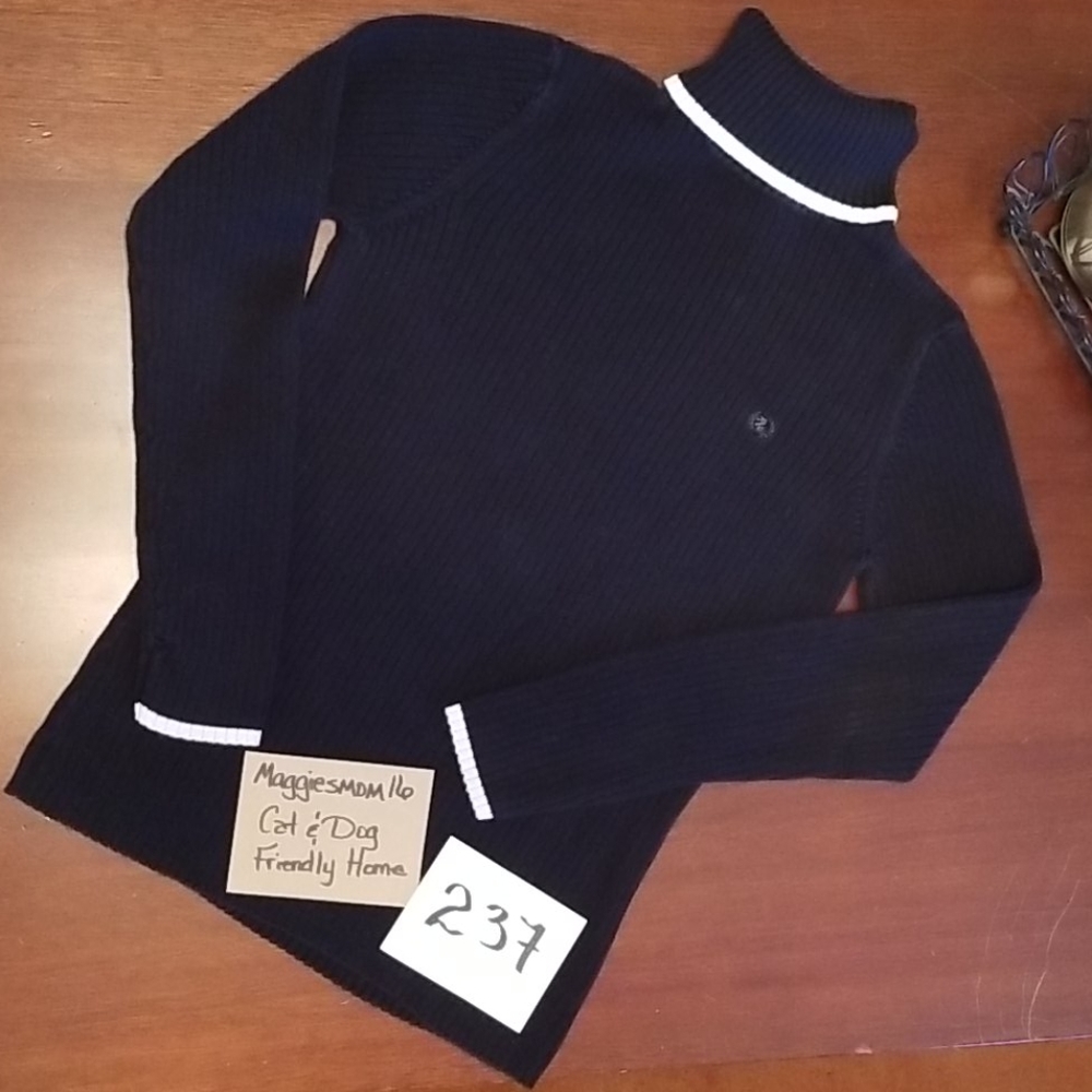IZOD Black ribbed Turtleneck Sweater
